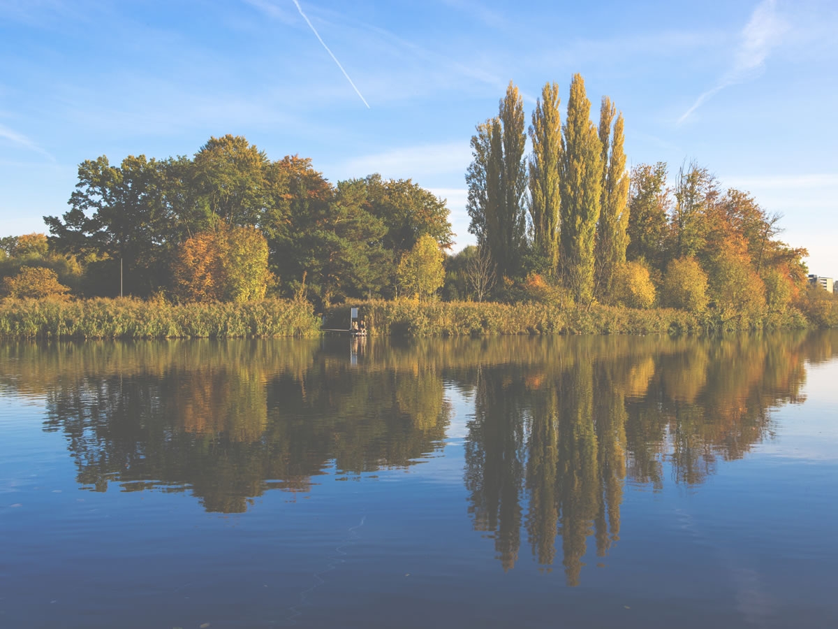 Die Limmat fliesst durch Dietikon